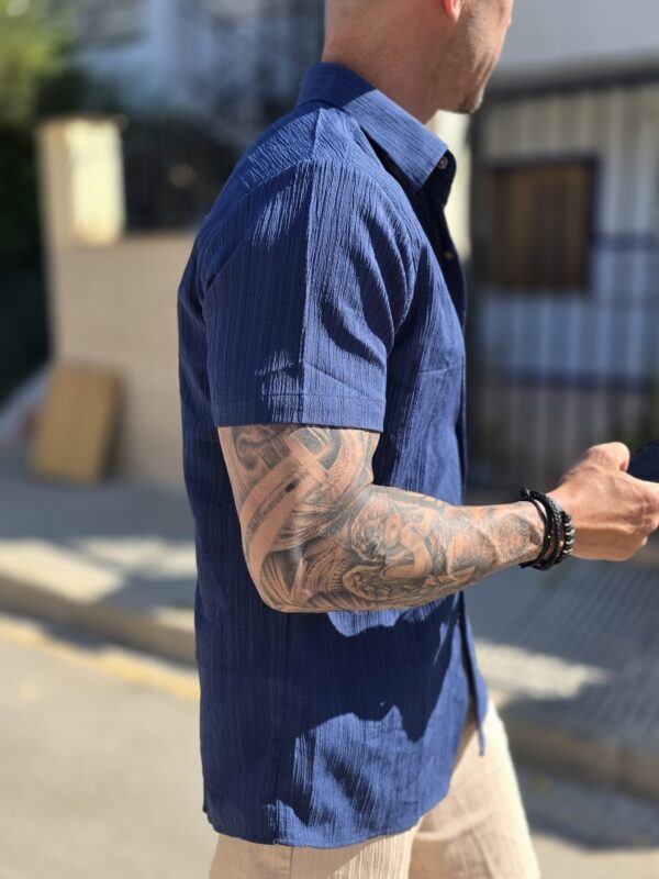 Conjunto azul y beige - Imagen 2