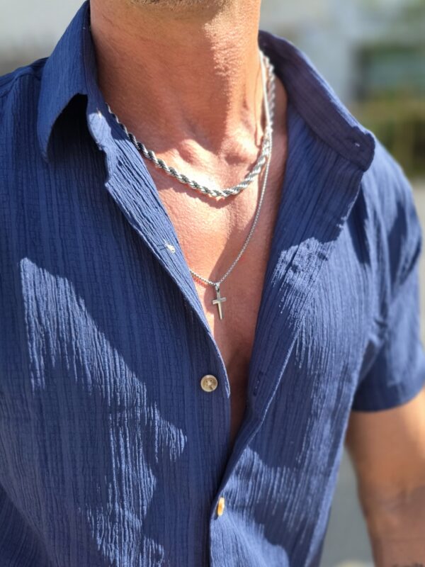 Conjunto azul y beige - Imagen 19
